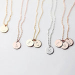 DIY Tiny Gold Initial Necklace Gold Silver Letter