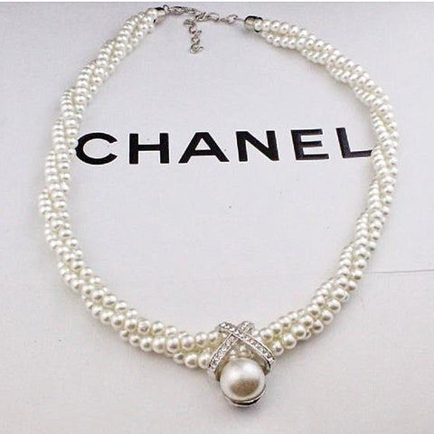 Party Wedding Dazzle Noble Multilayer Beads Chain Romantic Choker Necklace