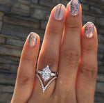 Women Ring Finger Jewelry Rose Gold /Sliver /Gold Color