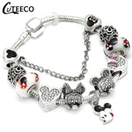 CUTEECO 925 Fashion Silver Charms Bracelet Bangle For Women