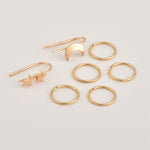 Newest Arrival 4Pairs/Set jewelry Alloy Golden