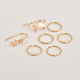 Newest Arrival 4Pairs/Set jewelry Alloy Golden