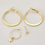 Newest Arrival 4Pairs/Set jewelry Alloy Golden