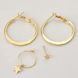 Newest Arrival 4Pairs/Set jewelry Alloy Golden