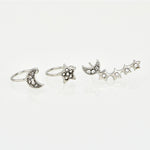 Newest Arrival 4Pairs/Set jewelry Alloy Golden