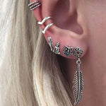 Newest Arrival 4Pairs/Set jewelry Alloy Golden