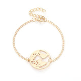 S036 Vintage World Map Pendant Bracelets For Women