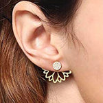 New Crystal Flower Drop Earrings for Women Fashion Jewelry