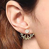 New Crystal Flower Drop Earrings for Women Fashion Jewelry