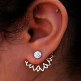 New Crystal Flower Drop Earrings for Women Fashion Jewelry