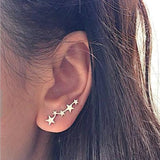 New Crystal Flower Drop Earrings for Women Fashion Jewelry