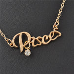 New Arrival Crystal 12 Zodiac Necklace Jewelry  For Women Wholesale P1114