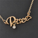 New Arrival Crystal 12 Zodiac Necklace Jewelry  For Women Wholesale P1114