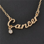 New Arrival Crystal 12 Zodiac Necklace Jewelry  For Women Wholesale P1114