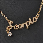 New Arrival Crystal 12 Zodiac Necklace Jewelry  For Women Wholesale P1114