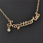 New Arrival Crystal 12 Zodiac Necklace Jewelry  For Women Wholesale P1114