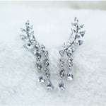 tassel Wing Style Drop Earrings Rose Gold Color/Silver