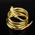 Serpent Snake Bracelet Curved Chunky Stretch Cuff Bangle Retro Snake Bangle Gift