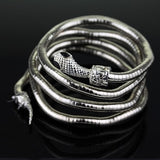 Serpent Snake Bracelet Curved Chunky Stretch Cuff Bangle Retro Snake Bangle Gift