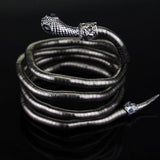 Serpent Snake Bracelet Curved Chunky Stretch Cuff Bangle Retro Snake Bangle Gift