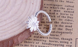 New arrival silver plated ring for women Daisy flower wedding