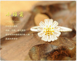 New arrival silver plated ring for women Daisy flower wedding