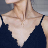 Tiny Heart Necklace for Women SHORT Chain Heart