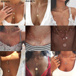 Vintage Carved Coin Necklace For Women Fashion