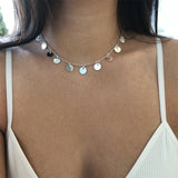 Vintage Carved Coin Necklace For Women Fashion
