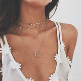 Vintage Carved Coin Necklace For Women Fashion