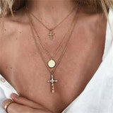 Vintage Carved Coin Necklace For Women Fashion