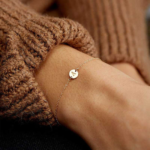 WLP Fashion Gold Color Letter Bracelet & Bangle For Women
