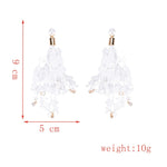 Trendy Cute Pink Flower Earrings For Women Girls Jewelry