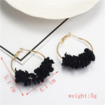 Trendy Cute Pink Flower Earrings For Women Girls Jewelry