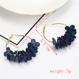 Trendy Cute Pink Flower Earrings For Women Girls Jewelry