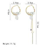 Trendy Cute Pink Flower Earrings For Women Girls Jewelry