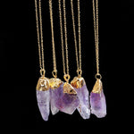 HuaTang Trendy Alloy Multicolour Natural Stone Chain Necklace