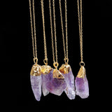 HuaTang Trendy Alloy Multicolour Natural Stone Chain Necklace