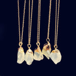 HuaTang Trendy Alloy Multicolour Natural Stone Chain Necklace