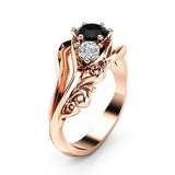 1PC Engagement Wedding Zircon Inlaid