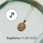 12 Constellation Jewelry Necklace Gold