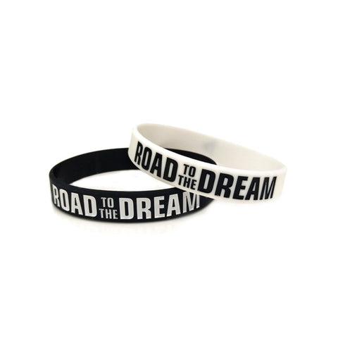"Road to the Dream"Motivational Bracelets Silicone