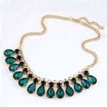 IPARAM  new fashion jewelry green crystal necklace