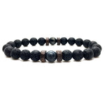 Men Bracelet Natural Moonstone Bead Tibetan Buddha Bracelet