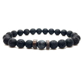 Men Bracelet Natural Moonstone Bead Tibetan Buddha Bracelet