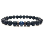 Men Bracelet Natural Moonstone Bead Tibetan Buddha Bracelet
