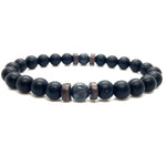 Men Bracelet Natural Moonstone Bead Tibetan Buddha Bracelet