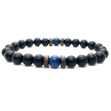 Men Bracelet Natural Moonstone Bead Tibetan Buddha Bracelet