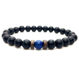 Men Bracelet Natural Moonstone Bead Tibetan Buddha Bracelet