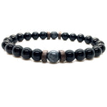 Men Bracelet Natural Moonstone Bead Tibetan Buddha Bracelet